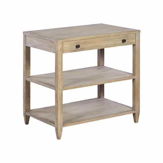 0975-05 - Wallace Side Table - Wide - Rabbit Finish