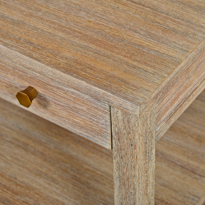 0975-09 - Wallace Side Table - Wide - Weathered Finish