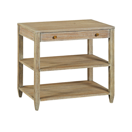 0975-09 - Wallace Side Table - Wide - Weathered Finish