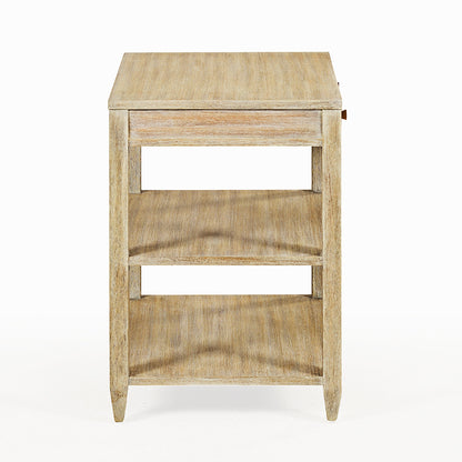 0975-09 - Wallace Side Table - Wide - Weathered Finish