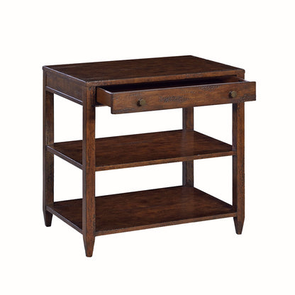 0975-20 - Wallace Side Table - Wide - Country Finish