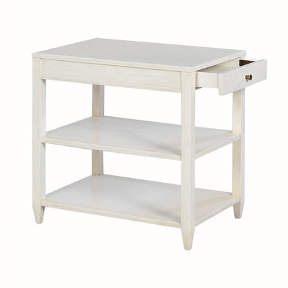 0976-02 - Wallace Side Table - Narrow- Drift Finish
