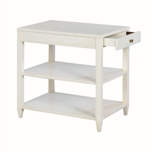 0976-02 - Wallace Side Table - Narrow- Drift Finish