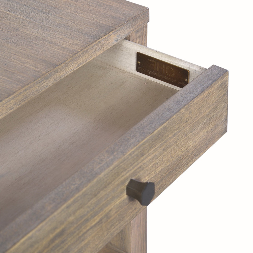 0976-05 - Wallace Side Table - Narrow- Rabbit Finish