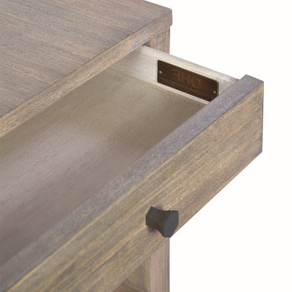 0976-05 - Wallace Side Table - Narrow- Rabbit Finish