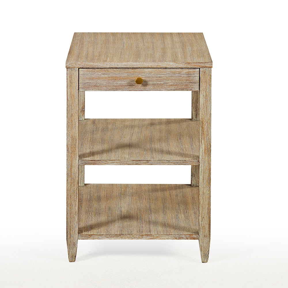 0976-09 - Wallace Side Table - Narrow- Weathered Finish