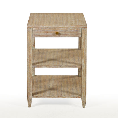 0976-09 - Wallace Side Table - Narrow- Weathered Finish