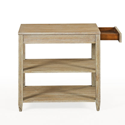 0976-09 - Wallace Side Table - Narrow- Weathered Finish