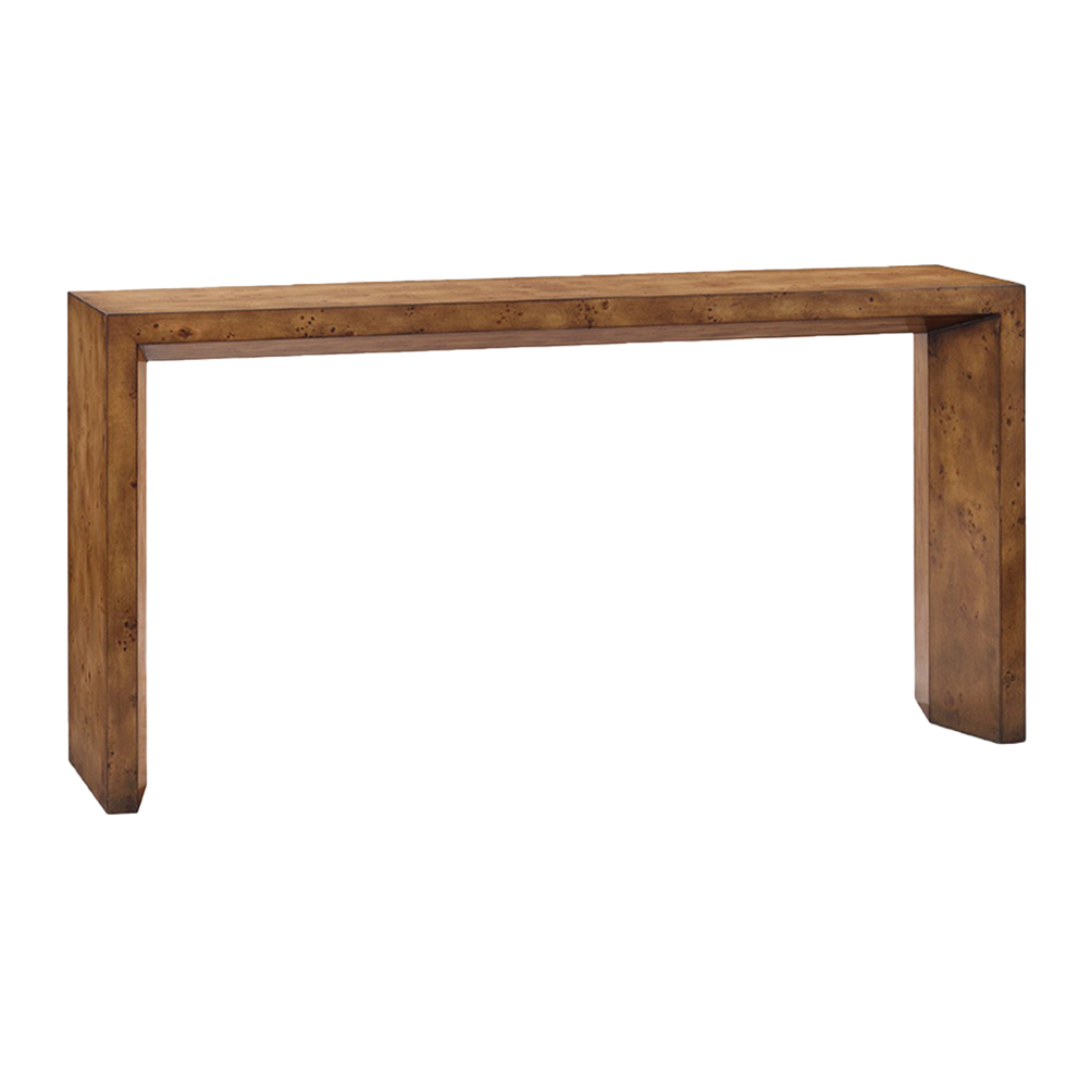 0981-22 - Ashton Console Table - Rustic Burl Finish