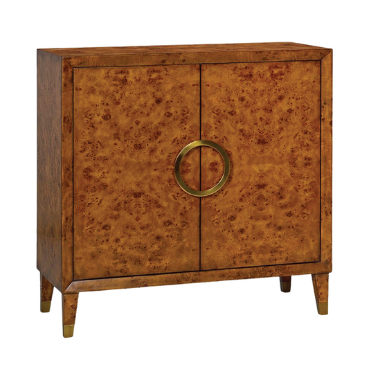 0986 -22 - Bruce Cabinet - Rustic Burl Finish