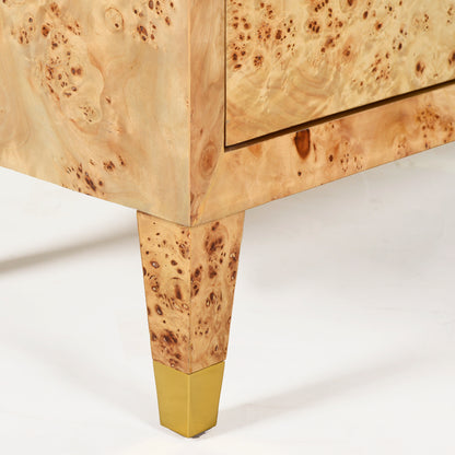 0986 -40 - Bruce Cabinet - Natural Burl Finish
