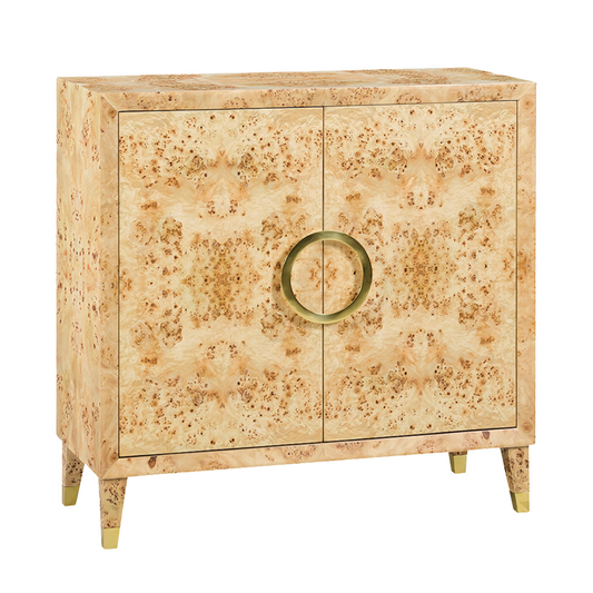 0986 -40 - Bruce Cabinet - Natural Burl Finish