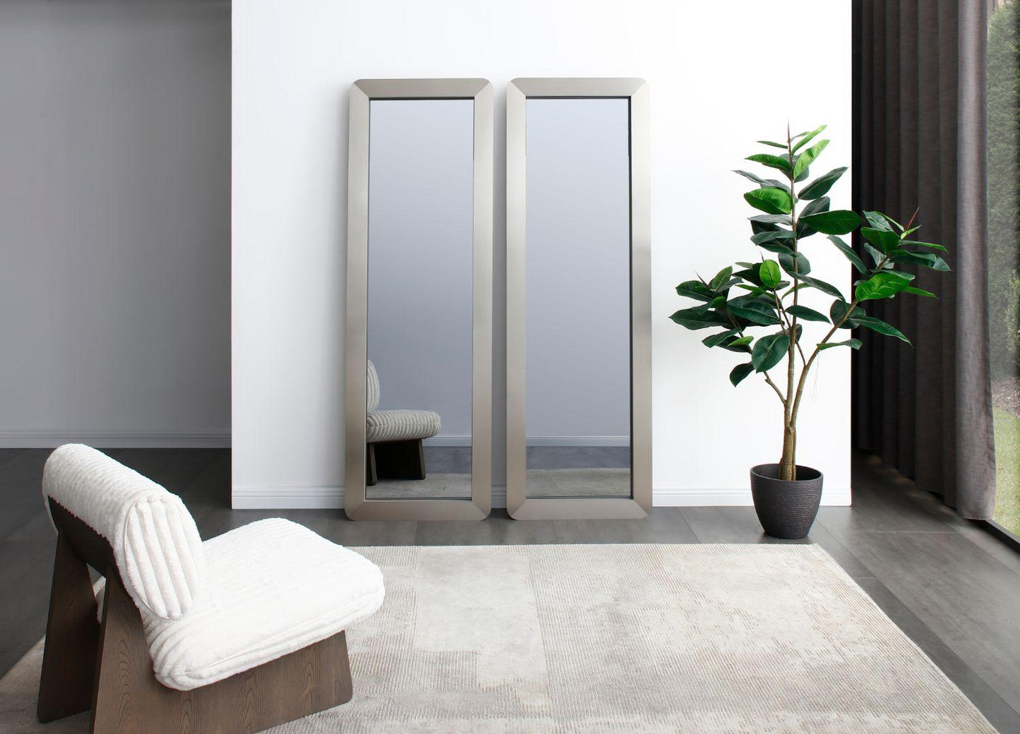 Elena Large Mirror - Grey