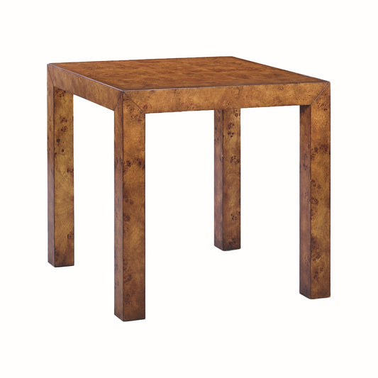 1079-22 - Parson Side Table - Rustic Burl Finish