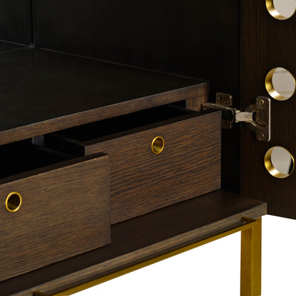 1105-26 - Kent Bar Cabinet - Midnight Finish