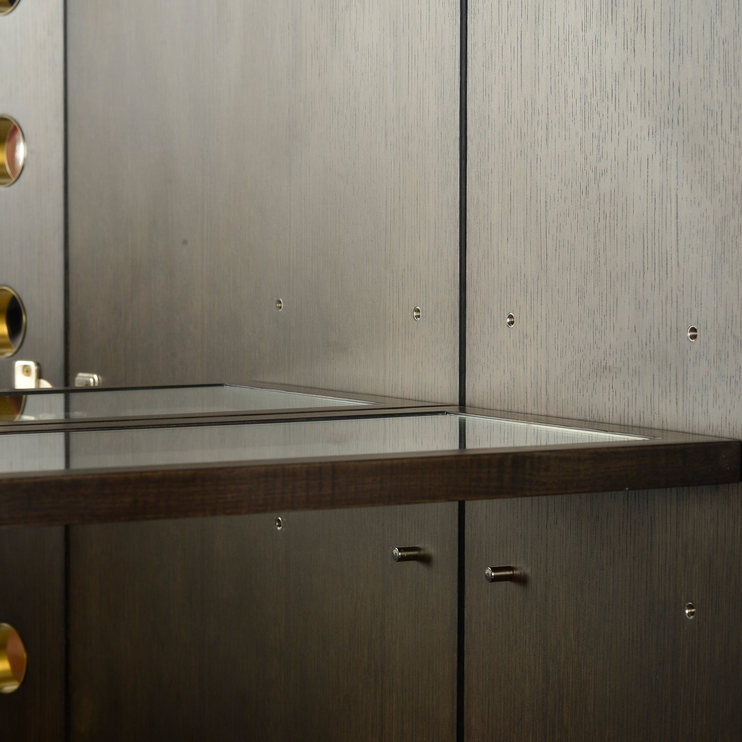 1105-26 - Kent Bar Cabinet - Midnight Finish