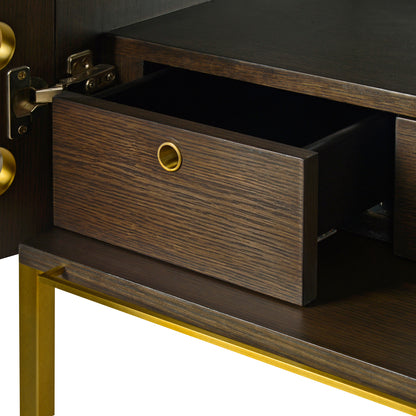 1105-26 - Kent Bar Cabinet - Midnight Finish