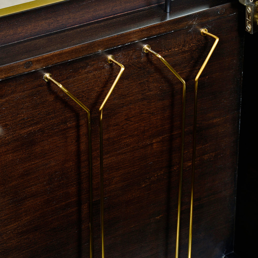 1105-26 - Kent Bar Cabinet - Midnight Finish