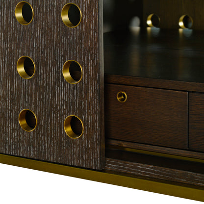 1105-26 - Kent Bar Cabinet - Midnight Finish