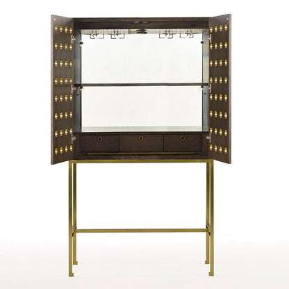 1105-26 - Kent Bar Cabinet - Midnight Finish