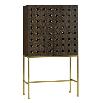 1105-26 - Kent Bar Cabinet - Midnight Finish