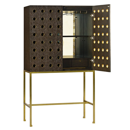 1105-26 - Kent Bar Cabinet - Midnight Finish