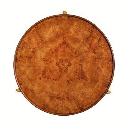 1116-07 - Reston Coffee Table - Small - Bronze, Burl Finish