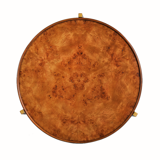 1116-07 - Reston Coffee Table - Small - Bronze, Burl Finish