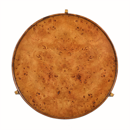 1143-07 - Reston Side Table - Large - Bronze, Burl Finish