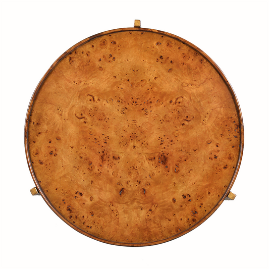 1143-07 - Reston Side Table - Large - Bronze, Burl Finish