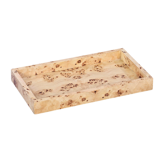 TRAY SMALL VALET-NATURAL BURL