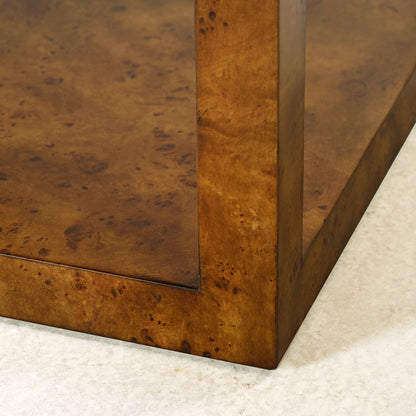 1296-22 - Arch Side Table - Rustic Burl Finish