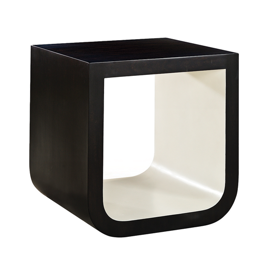 1338-28 - Carter Side Table - Egret Finish
