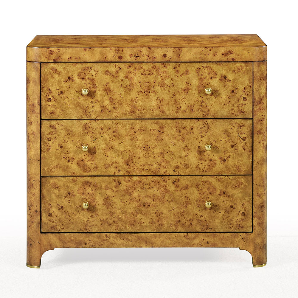 1347-22 - Roland Nightstand - Rustic Burl Finish