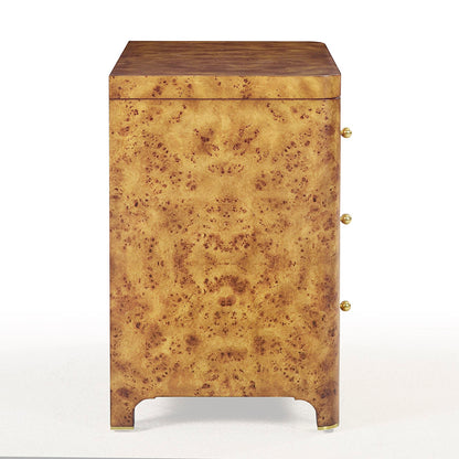 1347-22 - Roland Nightstand - Rustic Burl Finish