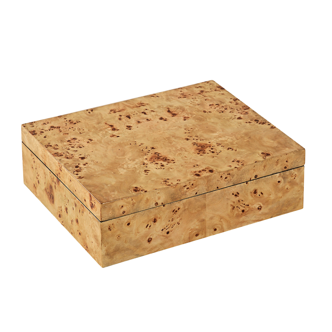 BURL BOX LARGE - NATURAL BURL