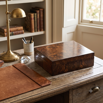 1362-50 - Burl Box Large - Walnut Burl