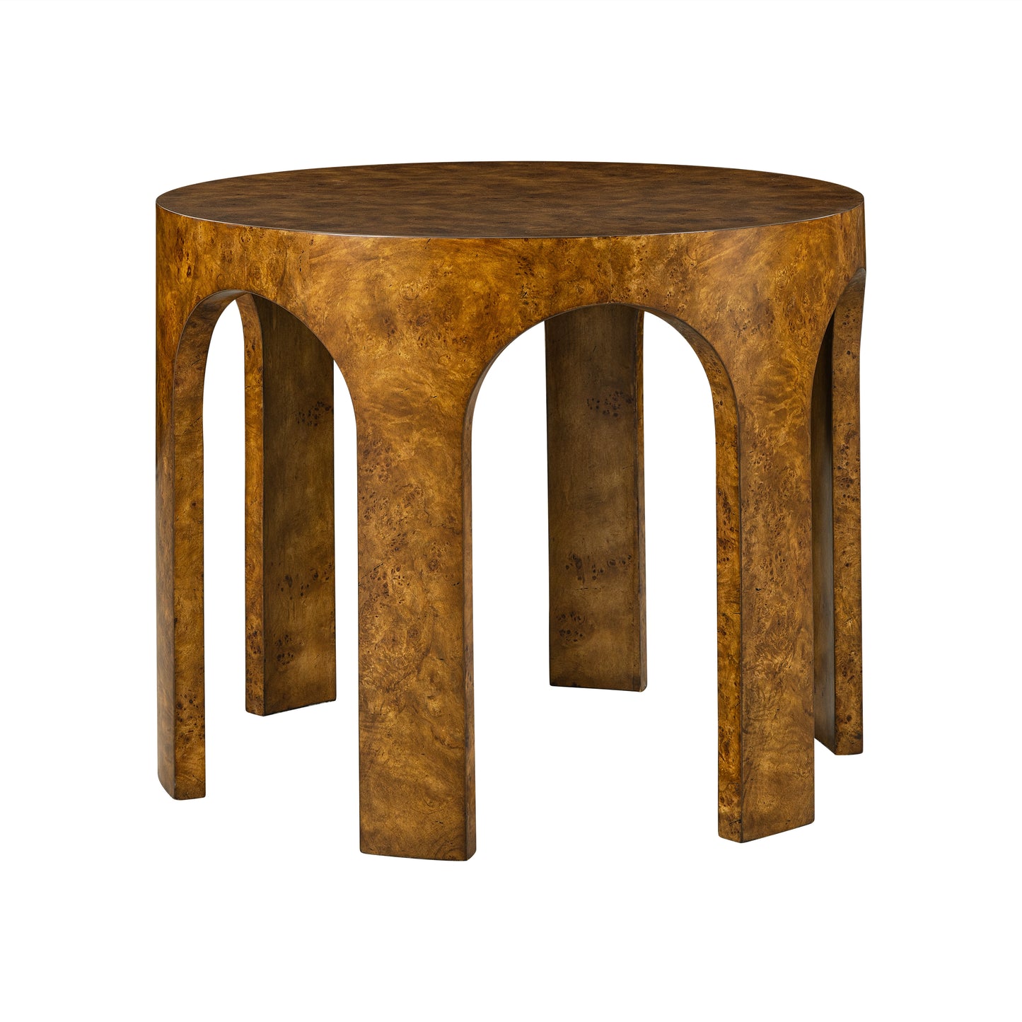 1383-22 - Center Accent Table - Rustic Burl Finish