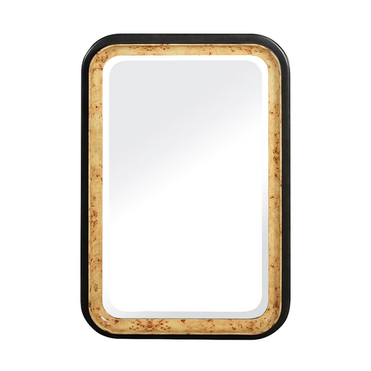 1390-40 - Morehead Mirror - Natural Burl Finish
