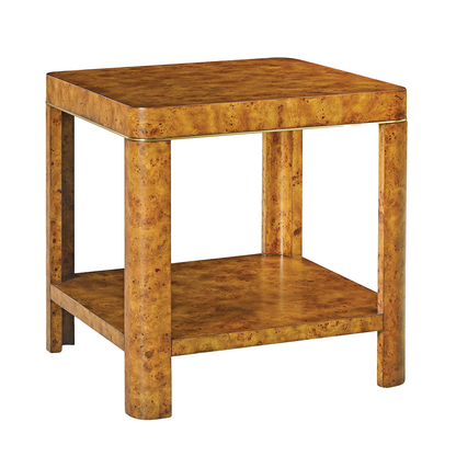 1407-22 - Cordova Side Table - Rustic Burl Finish