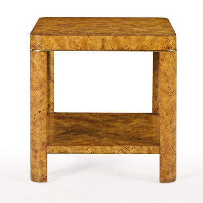 1407-22 - Cordova Side Table - Rustic Burl Finish