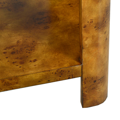 1409-22 - Cordova Console Table - Rustic Burl Finish
