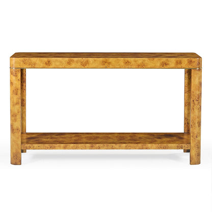 1409-22 - Cordova Console Table - Rustic Burl Finish