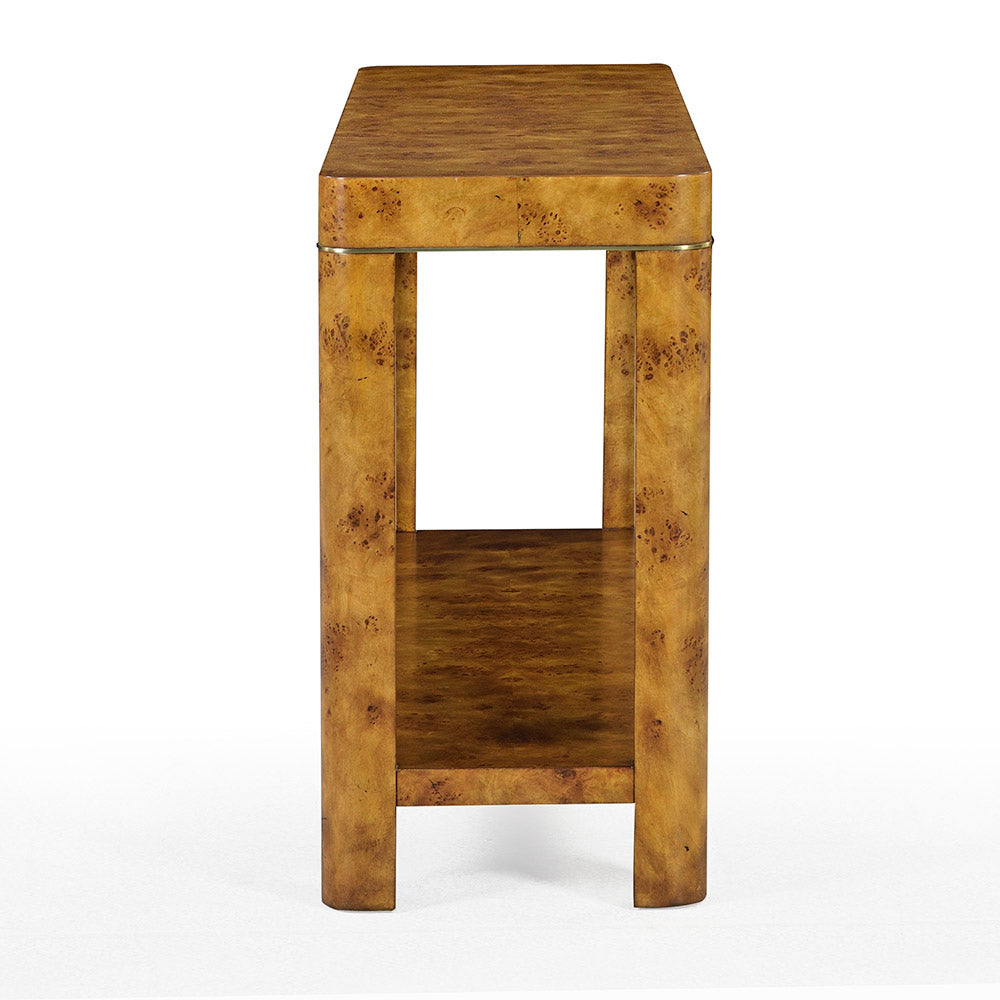 1409-22 - Cordova Console Table - Rustic Burl Finish