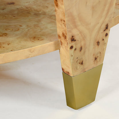 1420-40 - Carmel Coffee Table - Natural Burl Finish