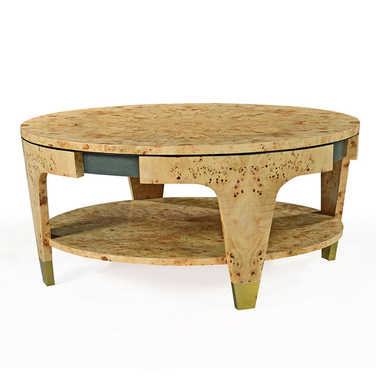 1420-40 - Carmel Coffee Table - Natural Burl Finish