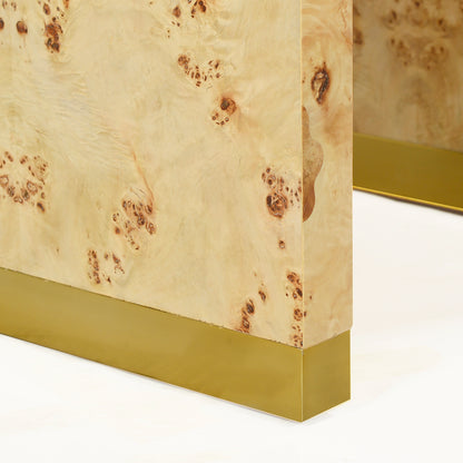 1460-40 - Anaheim Side Table - Natural Burl Finish