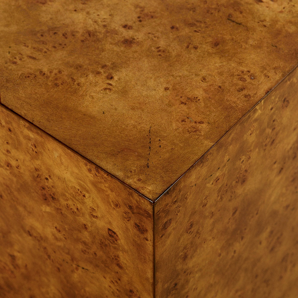 1461-22 - Cube Side Table - Rustic Burl Finish