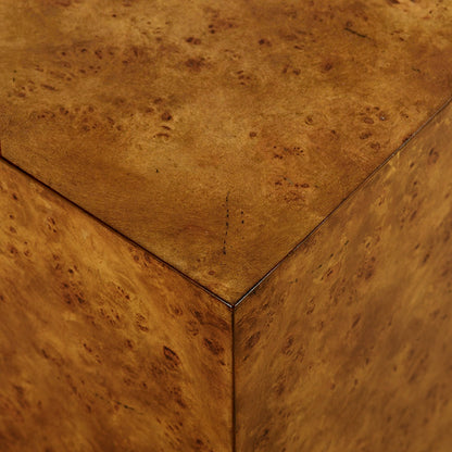 1461-22 - Cube Side Table - Rustic Burl Finish