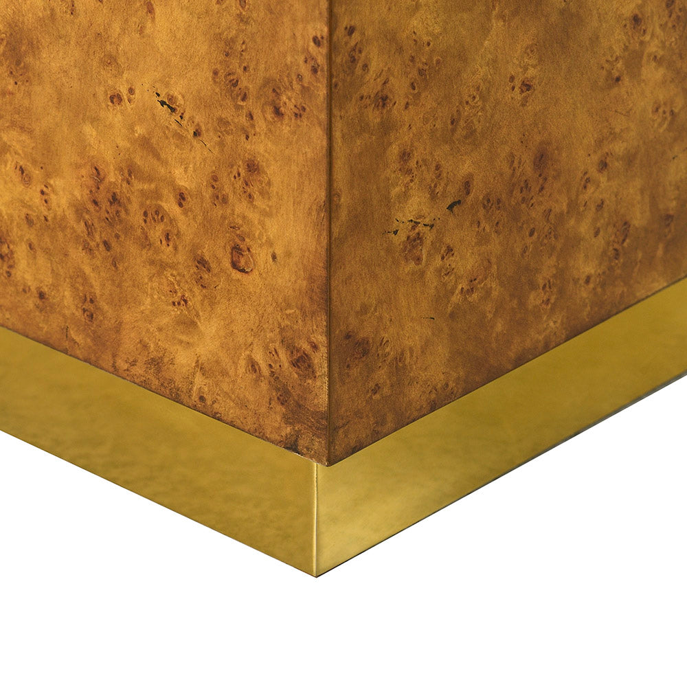 1461-22 - Cube Side Table - Rustic Burl Finish